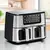Rommelsbacher Dubbele Airfryer FRH 2650 – Heteluchtfriteuse voor twee gerechten tegelijk